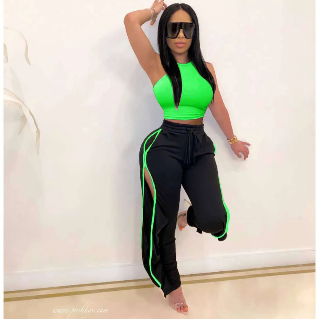 2 Pcs Set Women Comfortable Workout Clothes