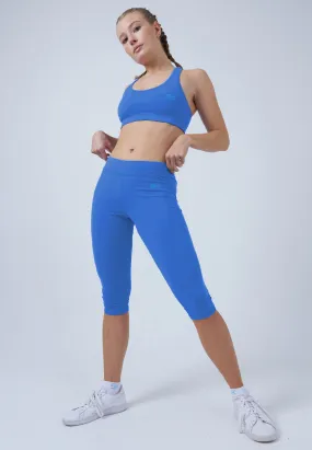 3/4 sport leggings, cornflower blue