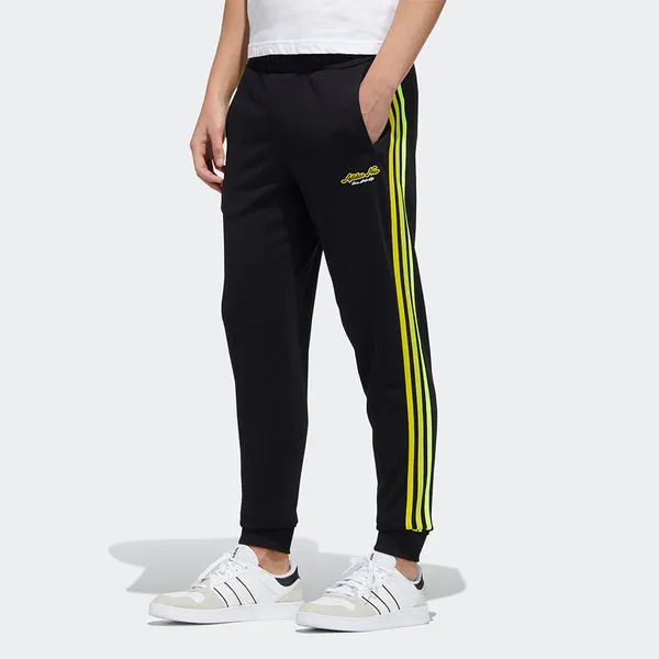 adidas neo M Fav Knt Tp 1 Casual Sports Bundle Feet Long Pants Black