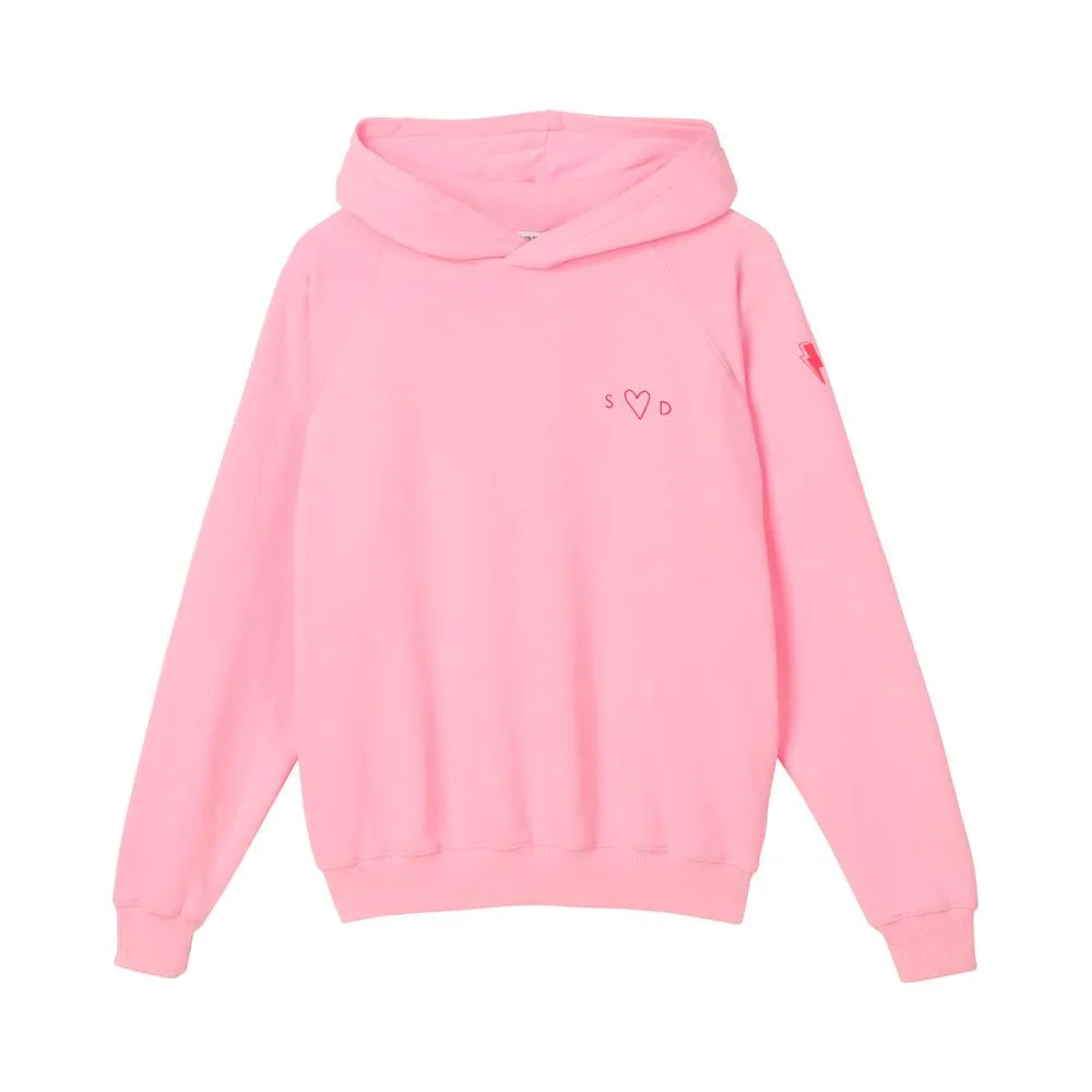 Adult Super Soft Hoodie Pink Logo