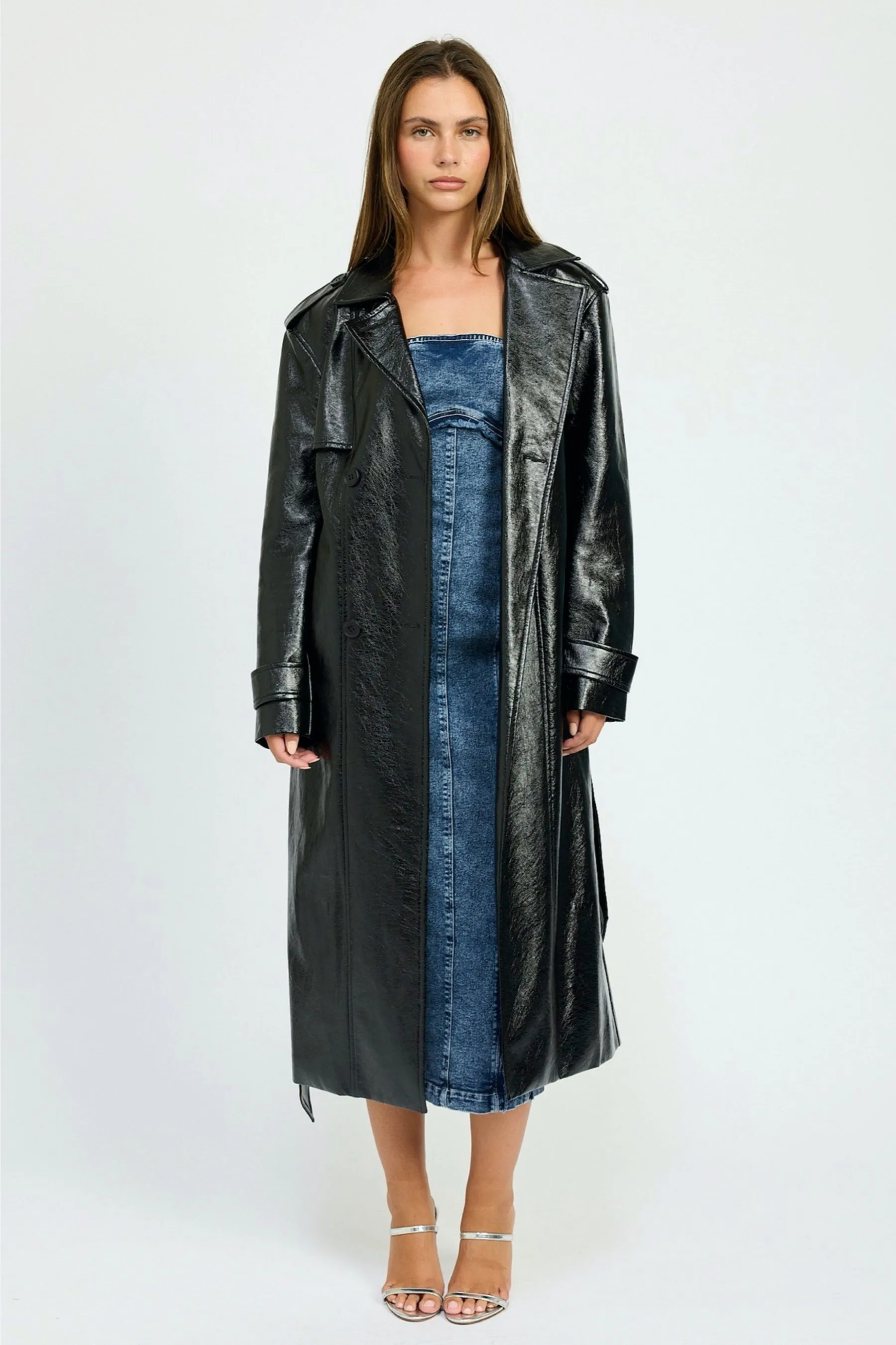 Black Neo Trench Coat