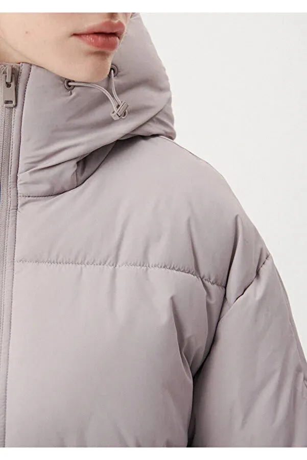 Blue Women's Grey Puffer Coats