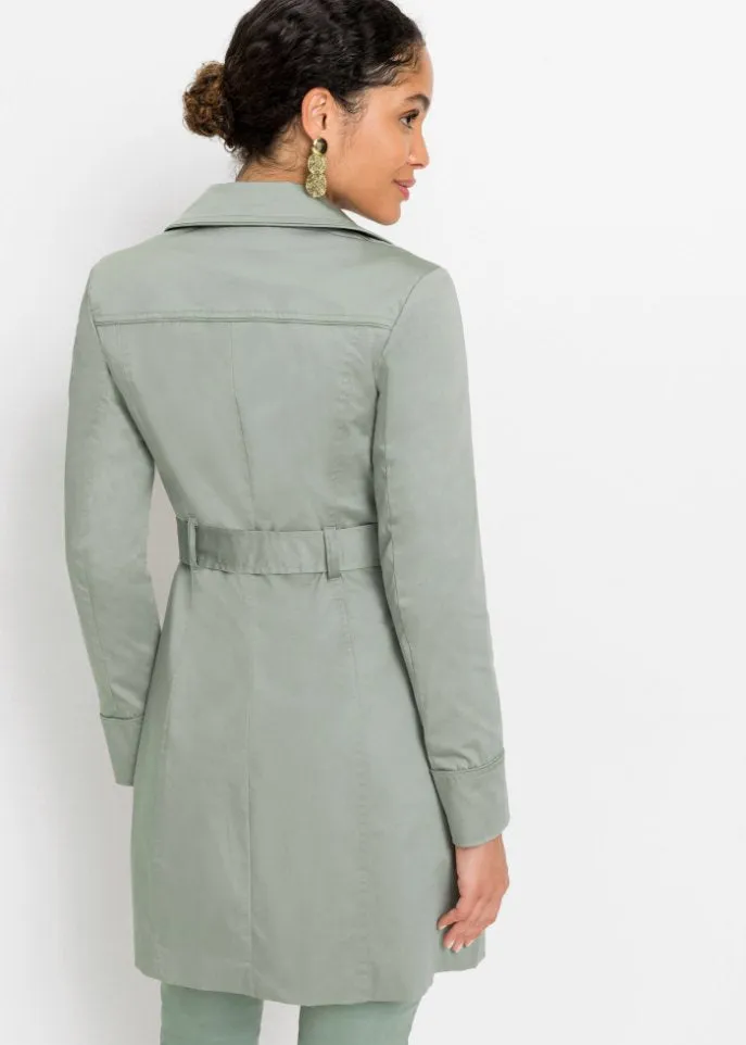 Bodyflirt trench coat, green