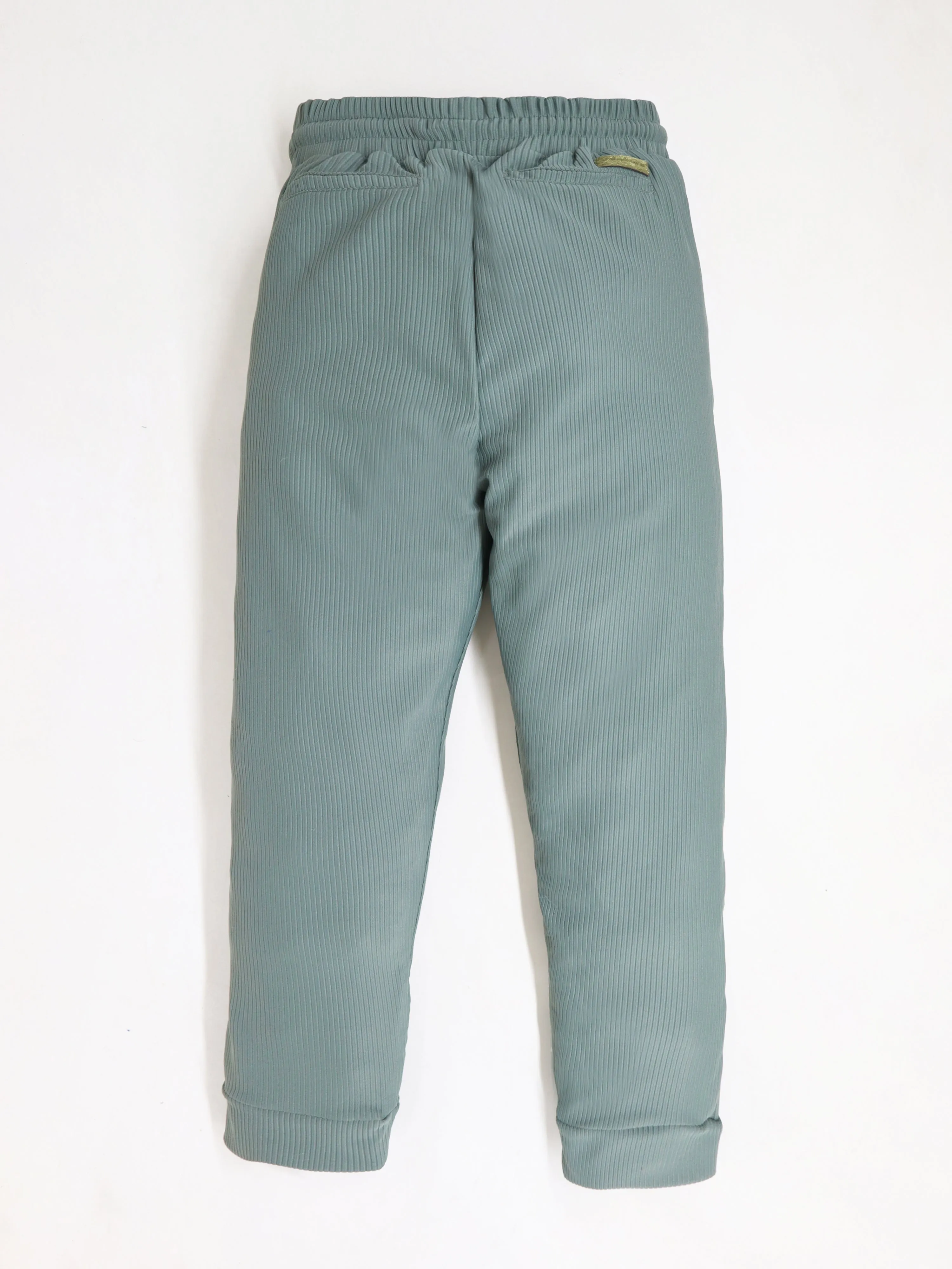 Cherry Crumble Unisex Green Self Texture Stripe Trouser
