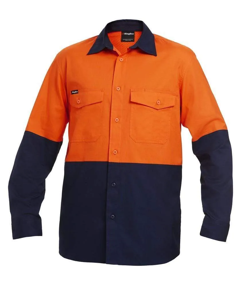 KingGee Workcool 2 Hi-Vis Spliced Work Shirt K54870