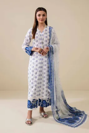 Nishat Linen Spring/Summer Lawn – 2 Piece - Printed Embroidered Suit - 42401625