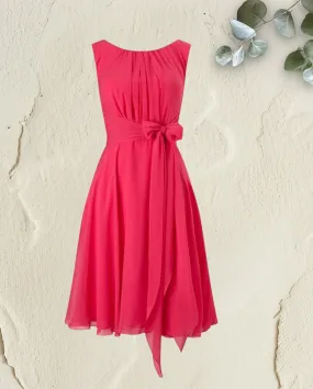 Phase Eight Magenta Marti Chiffon Special Occasion Dress UK 10 US 6 EU 38