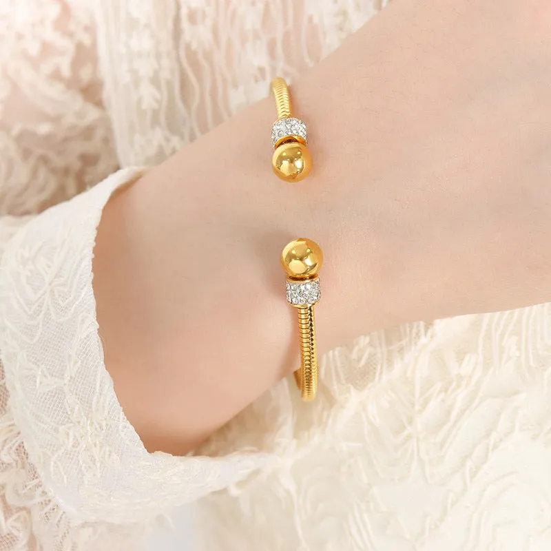 Round Bead Bangle