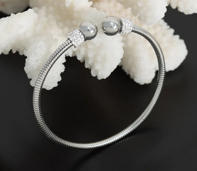 Round Bead Bangle