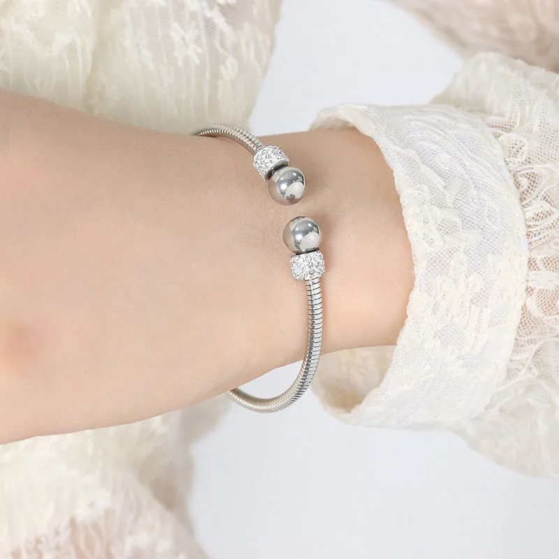 Round Bead Bangle