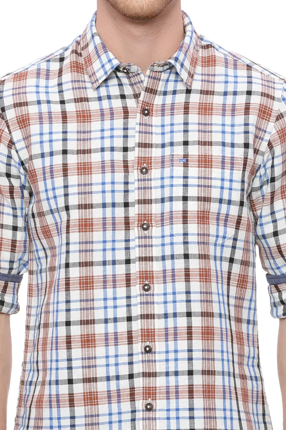 Slim Fit Vineyard Green Checks Shirt